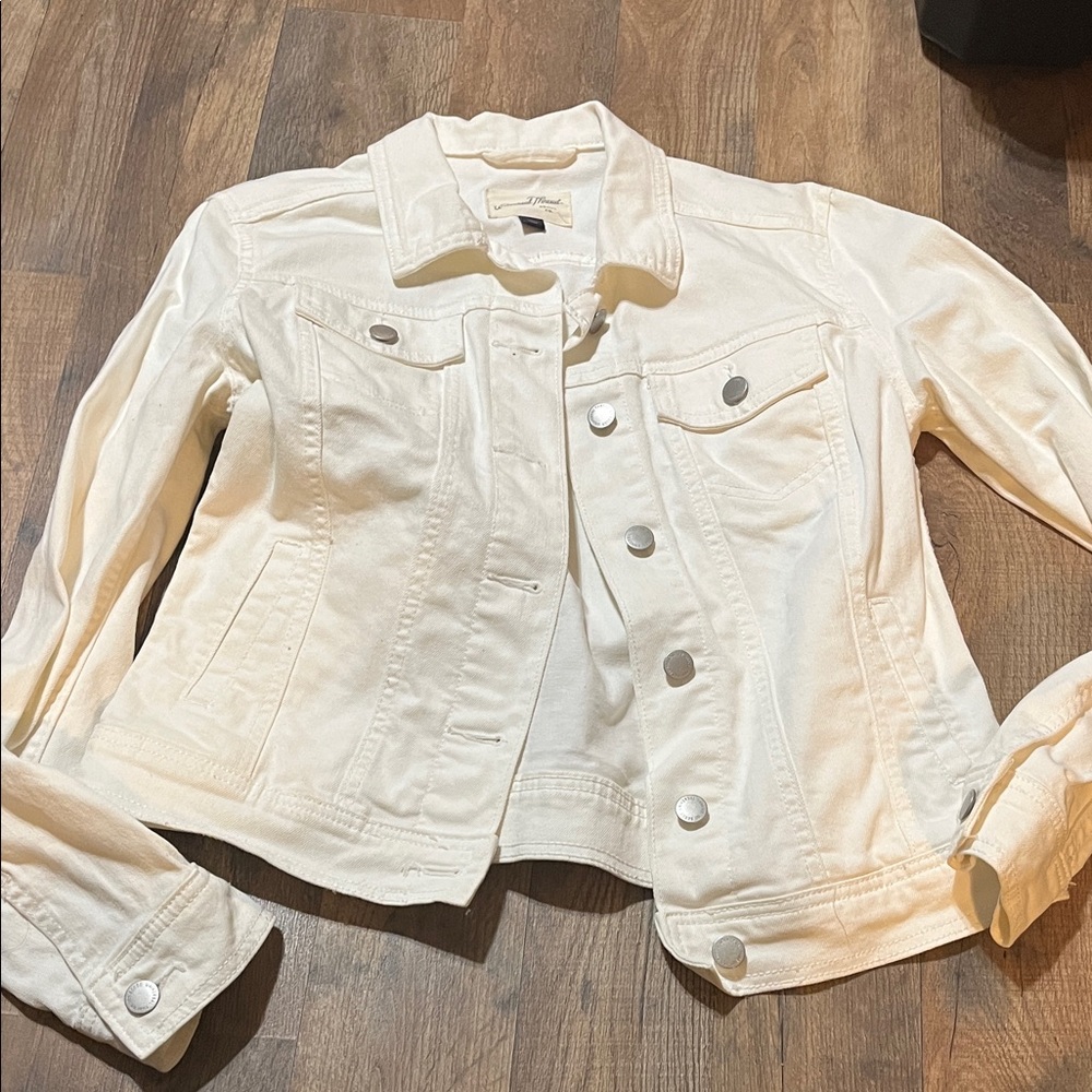 Universal Thread Cream Denim Jacket - image 1
